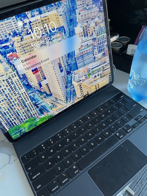 My iPad, or my office for the week.